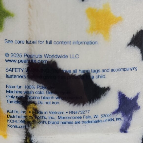 Peanuts Snoopy Halloween Plush Throw Blanket 60x72" Oversized Soft Cozy - Picture 9 of 11